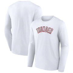 NBA - Oklahoma City Thunder Alternate Logo Long Sleeve T-Shirt - White