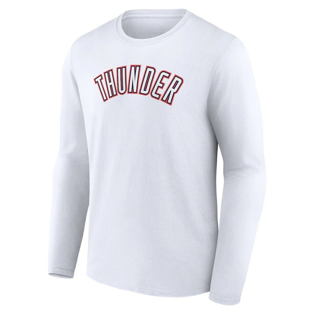 NBA - Oklahoma City Thunder Alternate Logo Long Sleeve T-Shirt - White