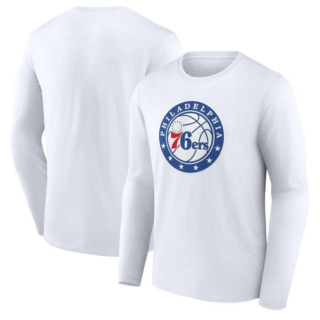 NBA - Philadelphia 76ers Alternate Logo Long Sleeve T-Shirt - White