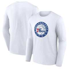 NBA - Philadelphia 76ers Alternate Logo Long Sleeve T-Shirt - White