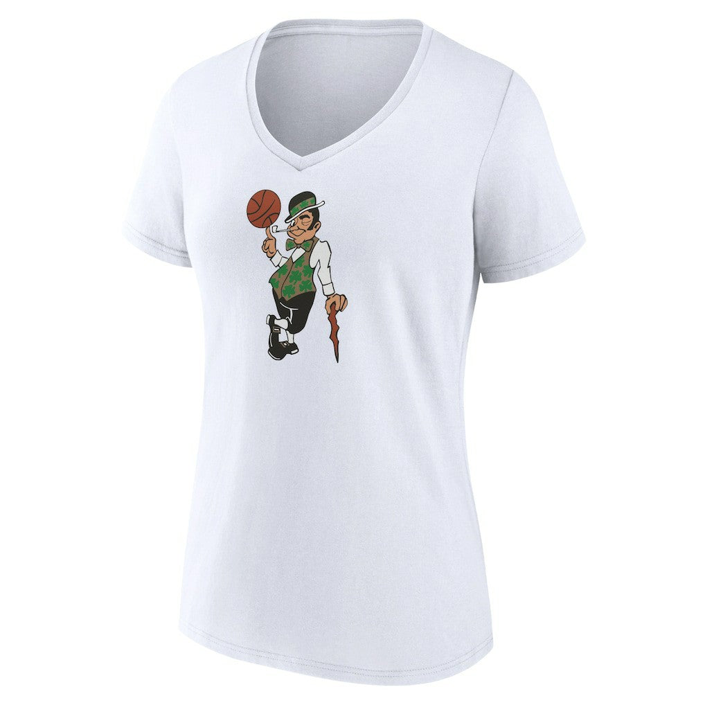 NBA - Boston Celtics Women's Alternate Logo V-Neck T-Shirt - White