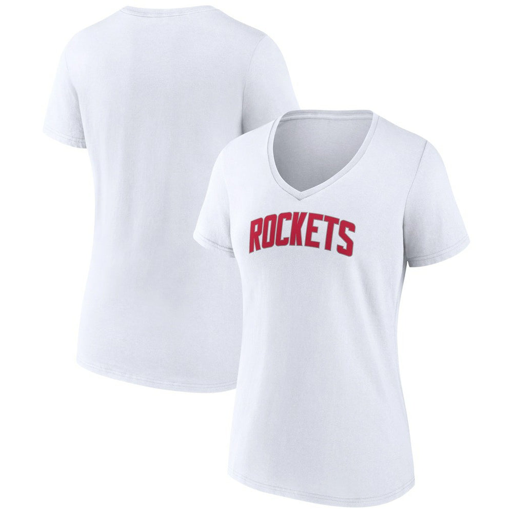 NBA - Houston Rockets Women's Alternate Logo V-Neck T-Shirt - White