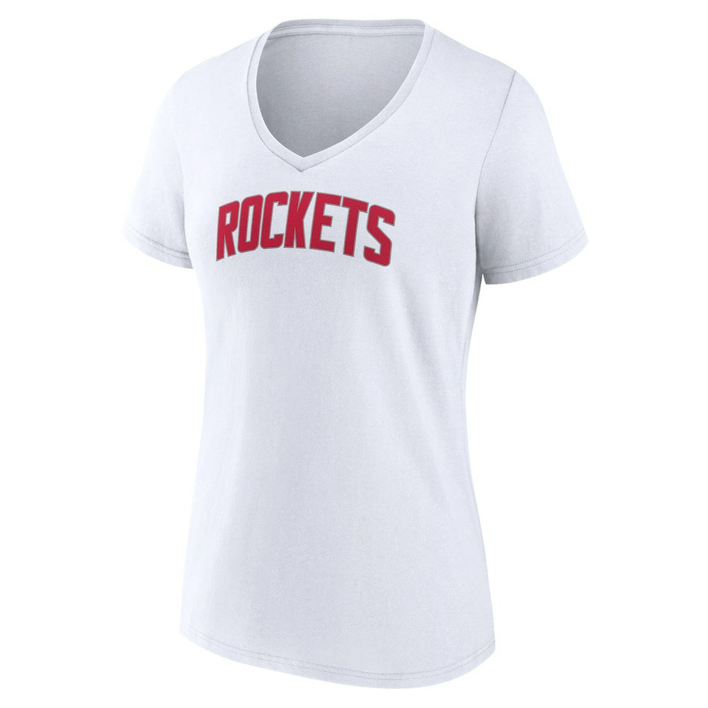 NBA - Houston Rockets Women's Alternate Logo V-Neck T-Shirt - White