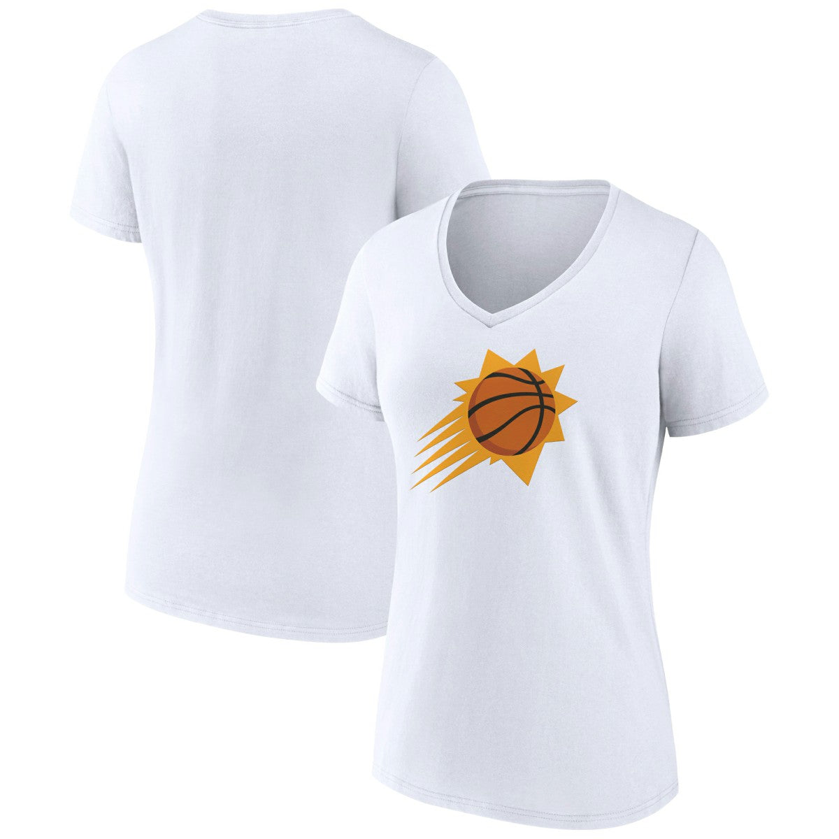 NBA - Phoenix Suns Women's Alternate Logo V-Neck T-Shirt - White