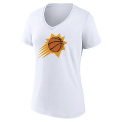 NBA - Phoenix Suns Women's Alternate Logo V-Neck T-Shirt - White