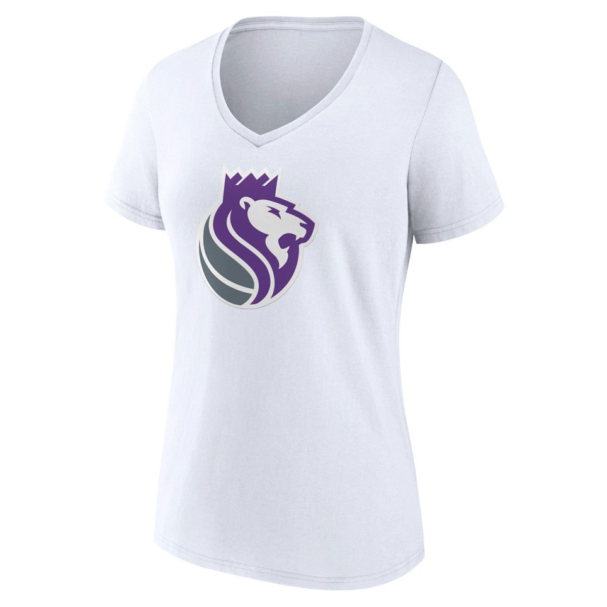 NBA - Sacramento Kings Women's Alternate Logo V-Neck T-Shirt - White