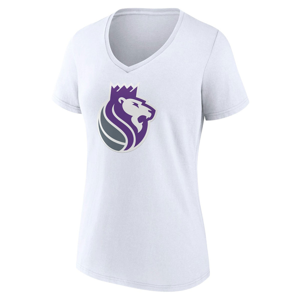 NBA - Sacramento Kings Women's Alternate Logo V-Neck T-Shirt - White