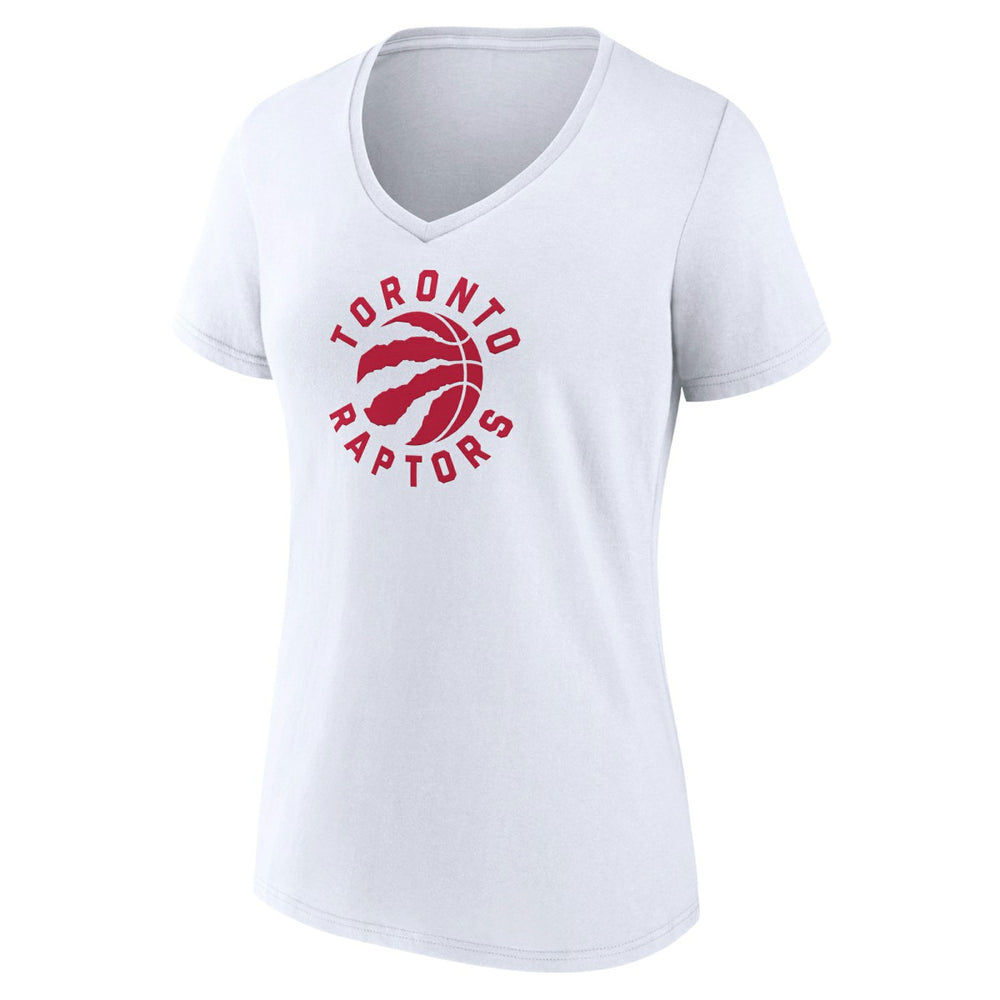 NBA - Toronto Raptors Women's Alternate Logo V-Neck T-Shirt - White