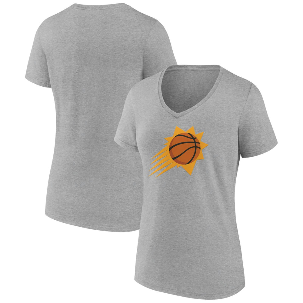 NBA - Phoenix Suns Women's Alternate Logo V-Neck T-Shirt - Heather Gray