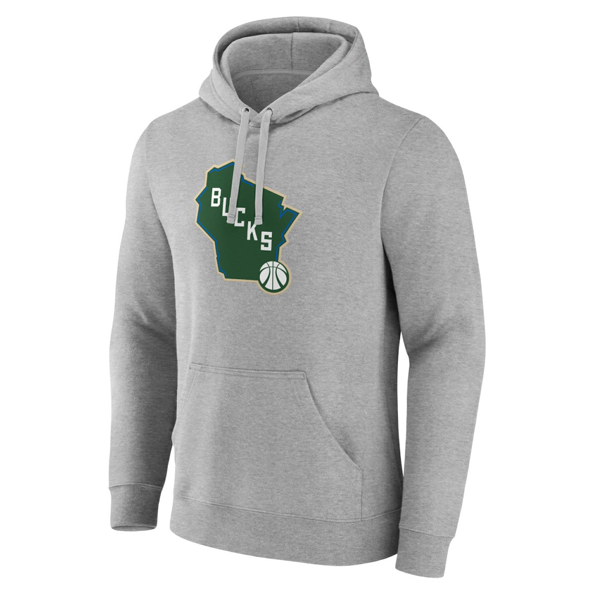 NBA - Milwaukee Bucks Alternate Logo Pullover Hoodie - Gray
