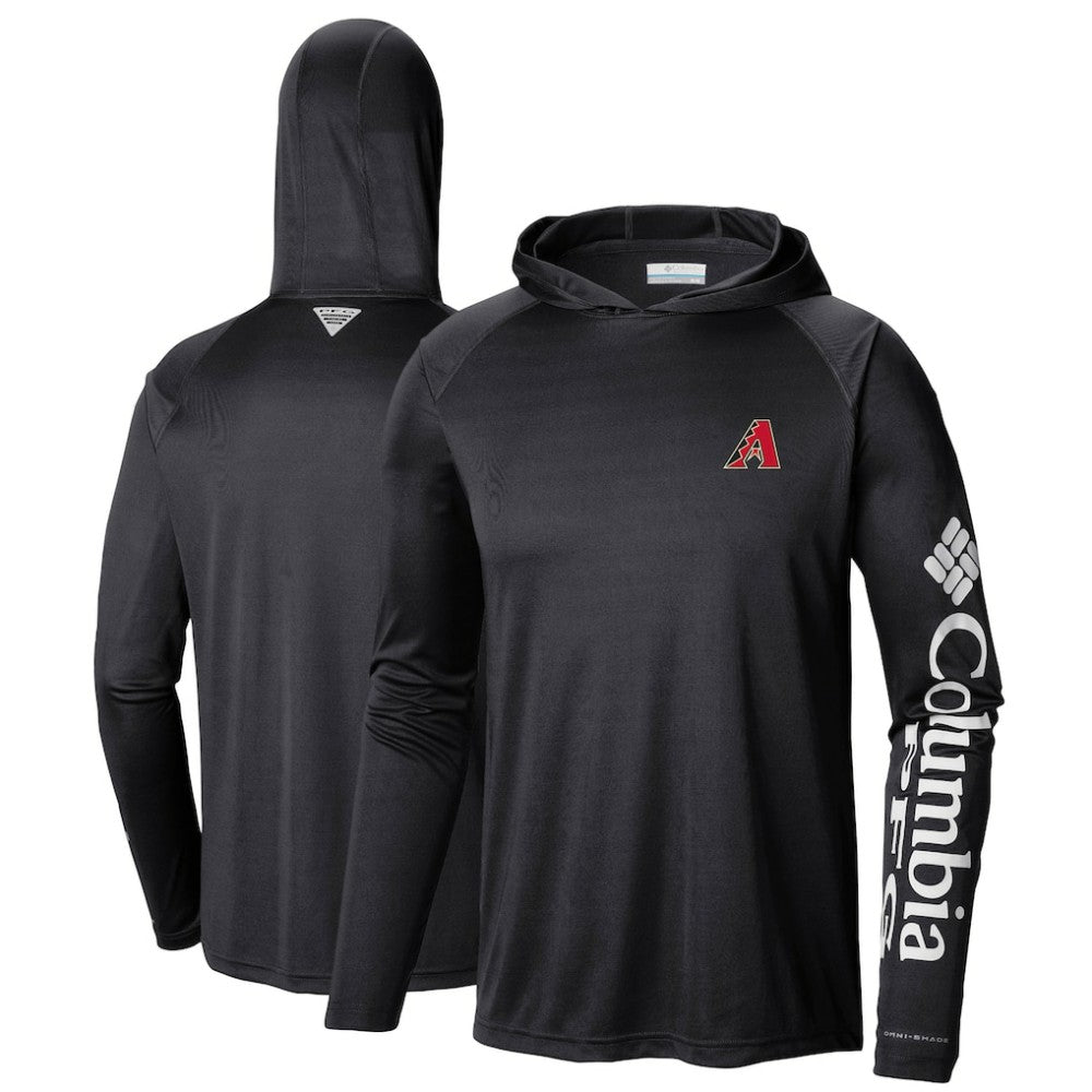Arizona Diamondbacks Columbia Terminal Tackle Long Sleeve Hoodie T-Shirt Clearance