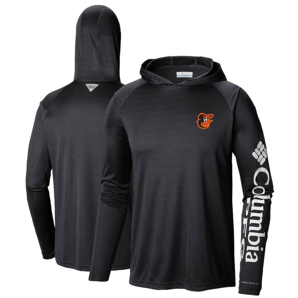 Baltimore Orioles Columbia Terminal Tackle Long Sleeve Hoodie T-Shirt Clearance
