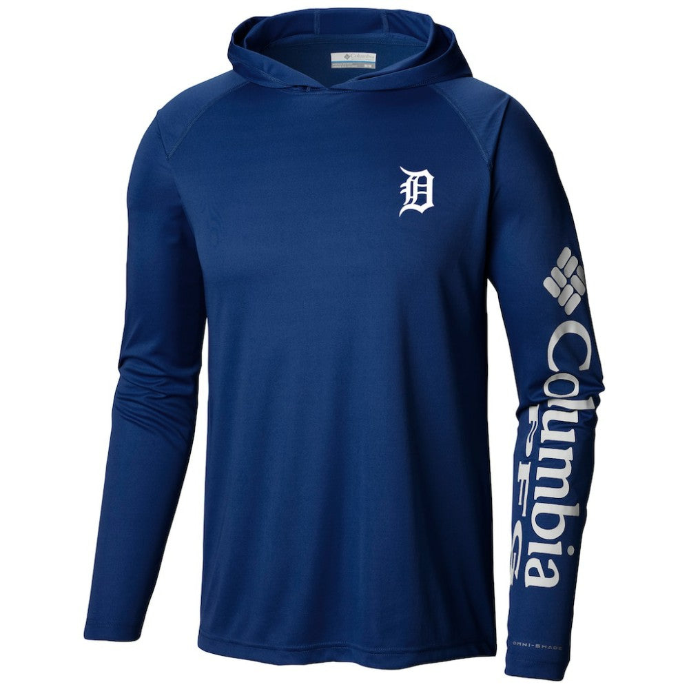 Detroit Tigers Columbia Terminal Tackle Long Sleeve Hoodie T-Shirt On Sale