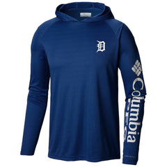 Detroit Tigers Columbia Terminal Tackle Long Sleeve Hoodie T-Shirt On Sale