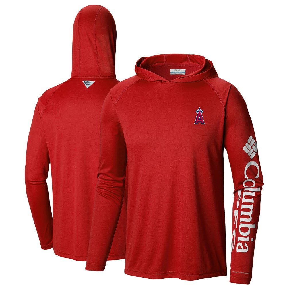 Los Angeles Angels Columbia Terminal Tackle Long Sleeve Hoodie T-Shirt Sale