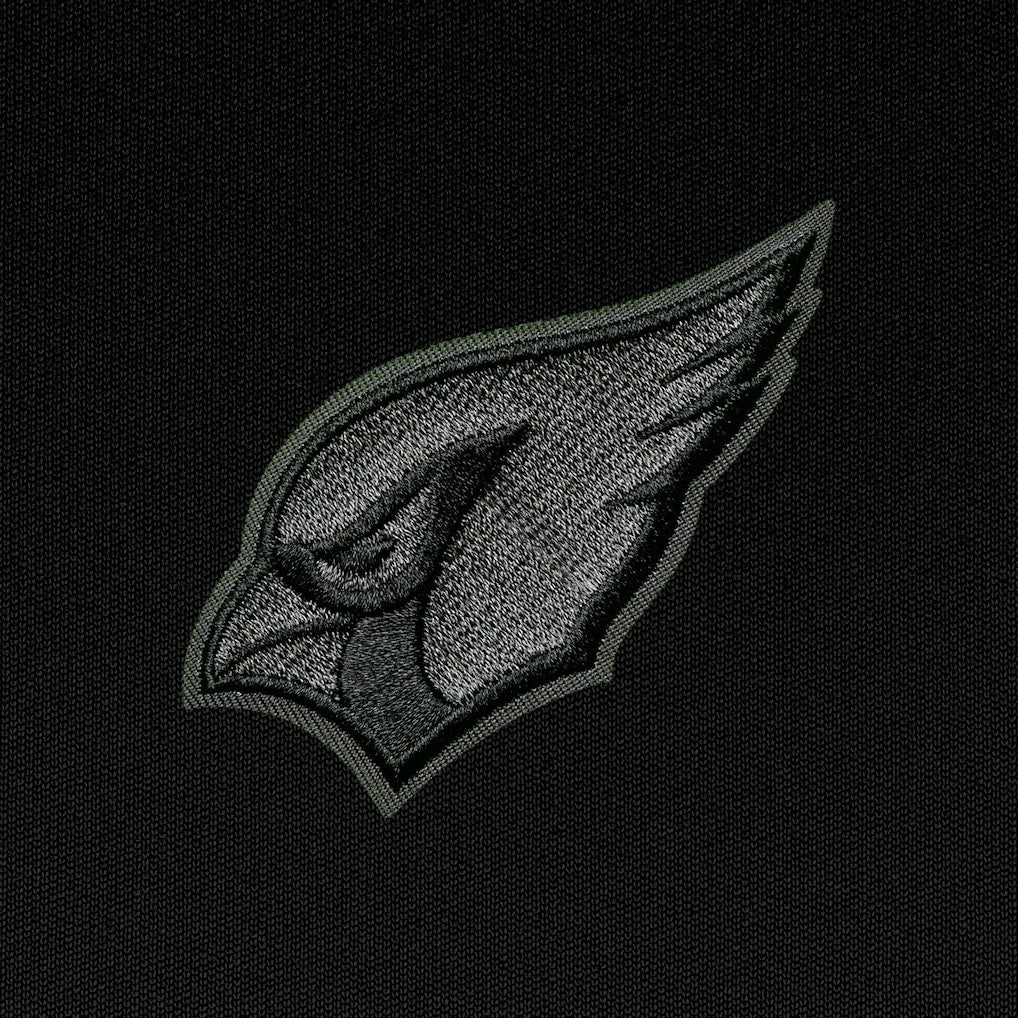 Arizona Cardinals Antigua Tonal Logo Tribute Quarter-Zip Pullover Top Black - NFL