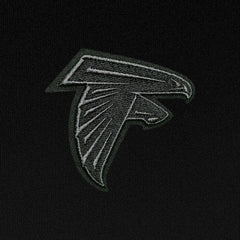 Atlanta Falcons Antigua Tonal Logo Tribute Quarter-Zip Pullover Top Black - NFL