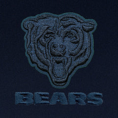 Chicago Bears Antigua Tonal Logo Tribute Quarter-Zip Pullover Top Navy - NFL