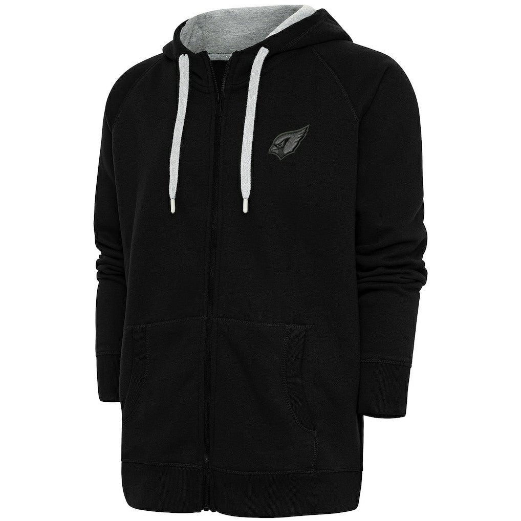 Arizona Cardinals Antigua Tonal Logo Victory Full-Zip Hoodie Black - NFL