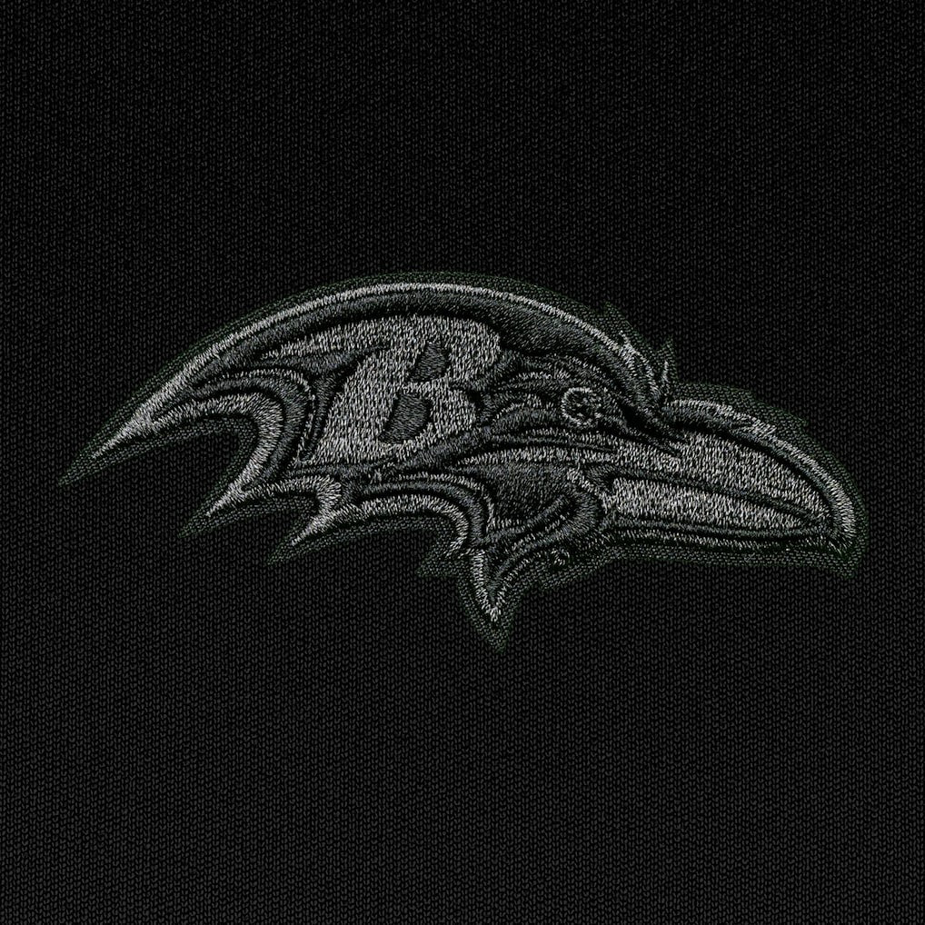 Baltimore Ravens Antigua Tonal Logo Victory Pullover Hoodie Black - NFL