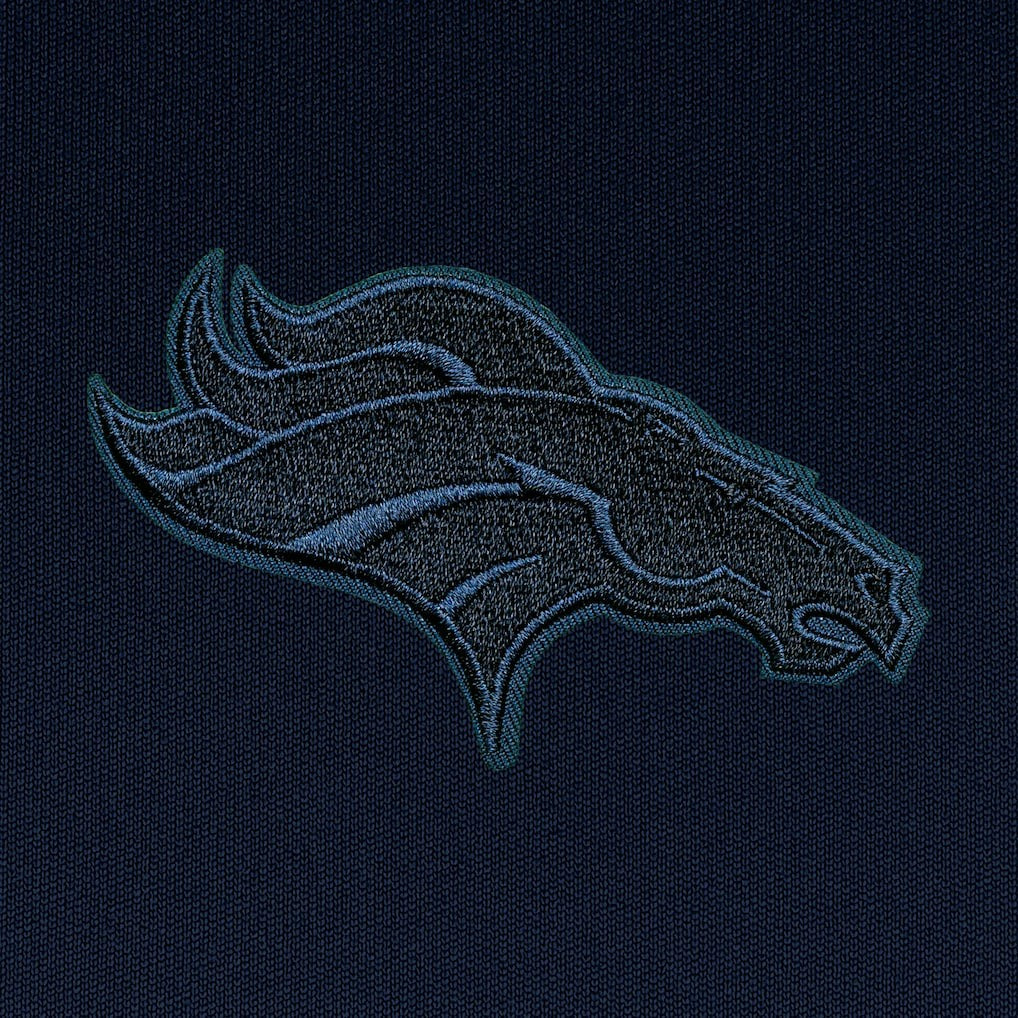 Denver Broncos Antigua Tonal Logo Victory Pullover Hoodie Navy - NFL