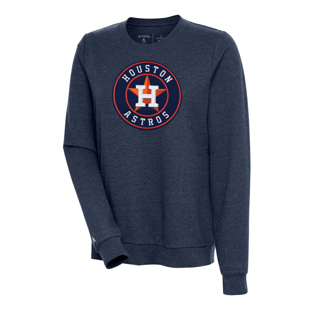 Houston Astros Antigua Women's Action Crewneck Pullover Sweatshirt On Sale