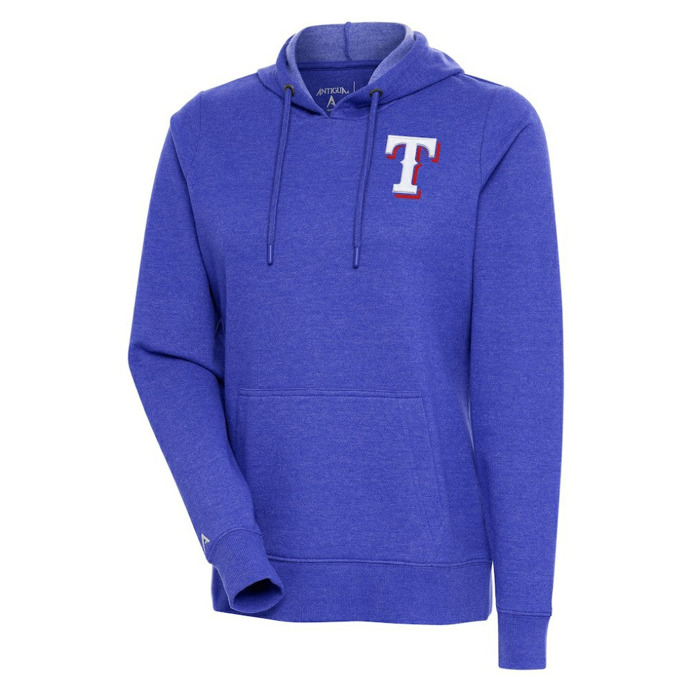 Texas Rangers Antigua Women's Action Pullover Hoodie Lifestyle