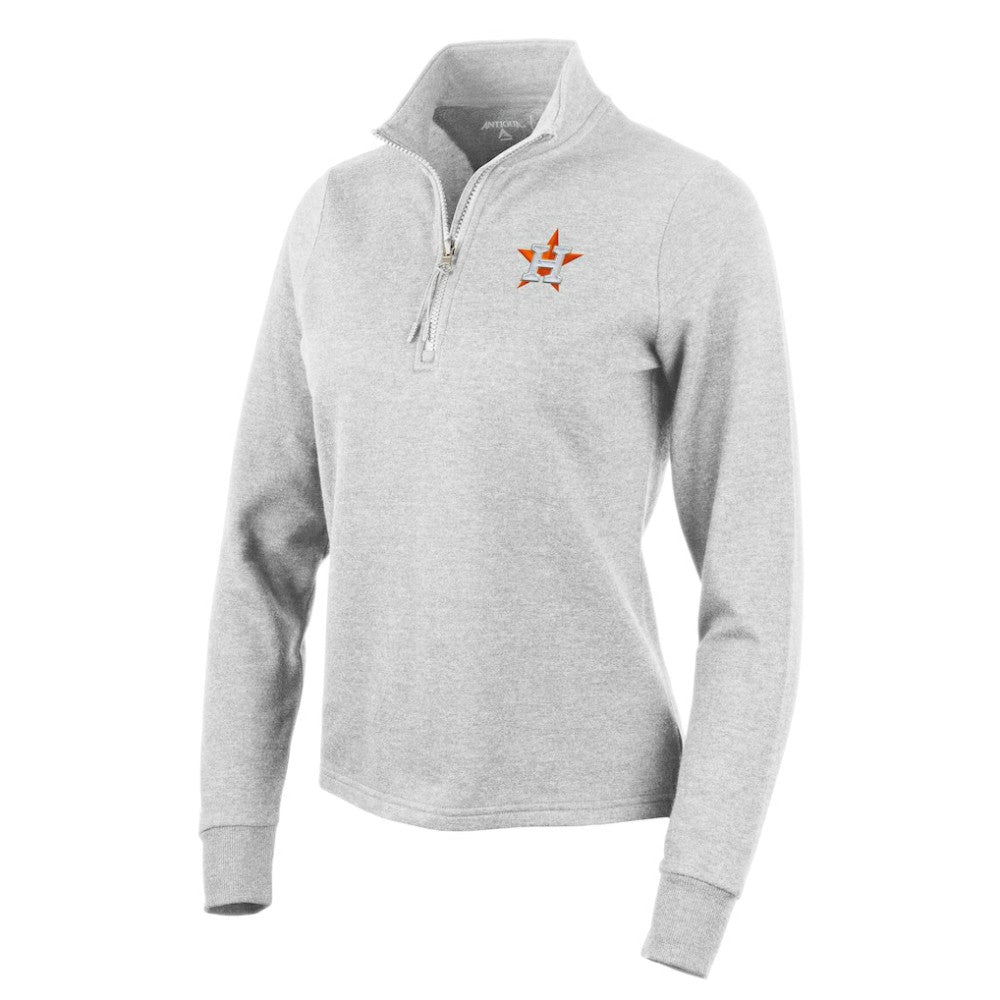 Houston Astros Antigua Women's Action Quarter-Zip Pullover Sweatshirt On Sale
