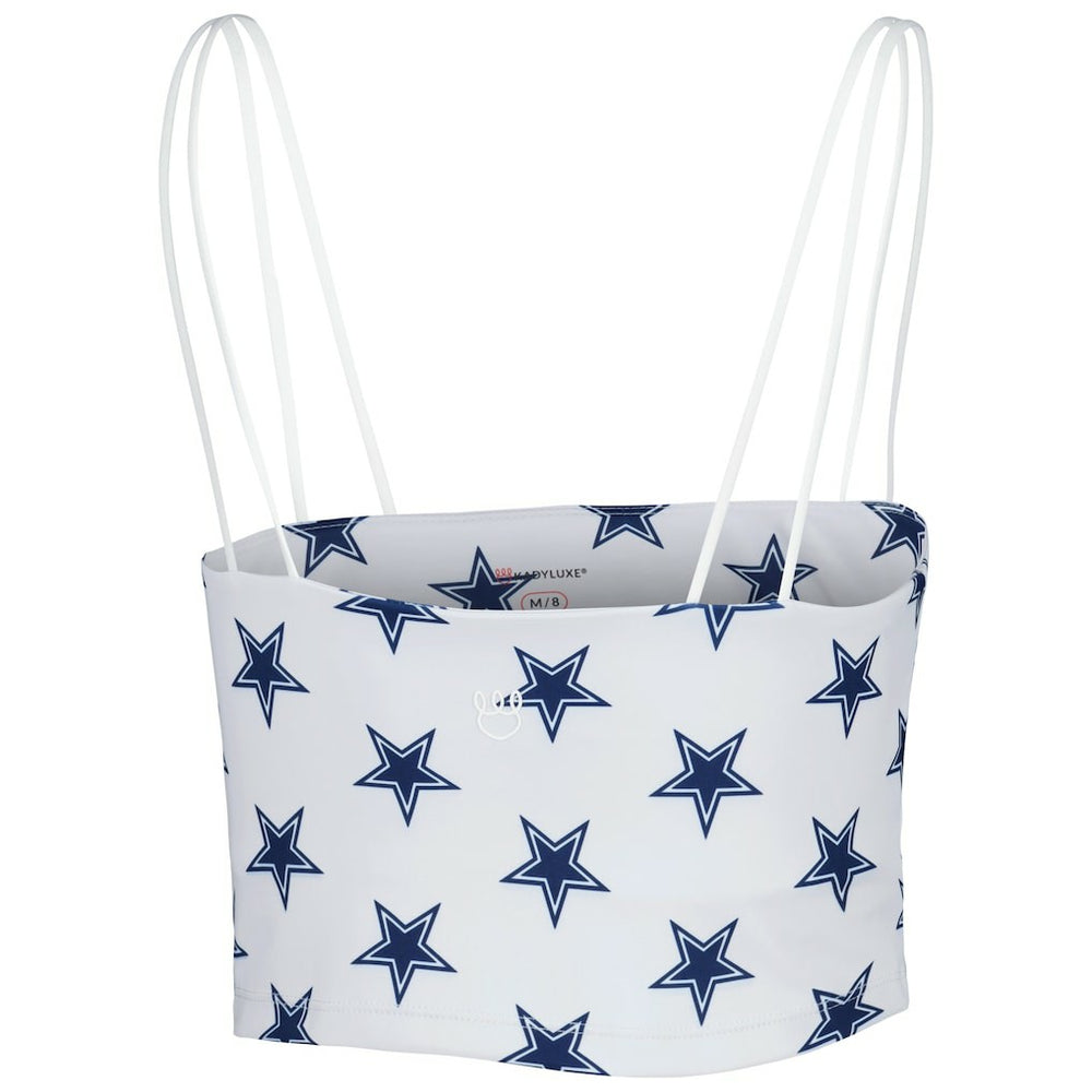 Dallas Cowboys Women's Countess Allover Print Sleeveless Cami Tank Top White - NFL