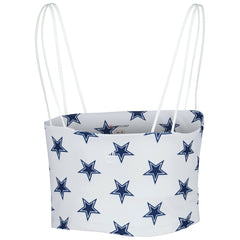Dallas Cowboys Women's Countess Allover Print Sleeveless Cami Tank Top White - NFL