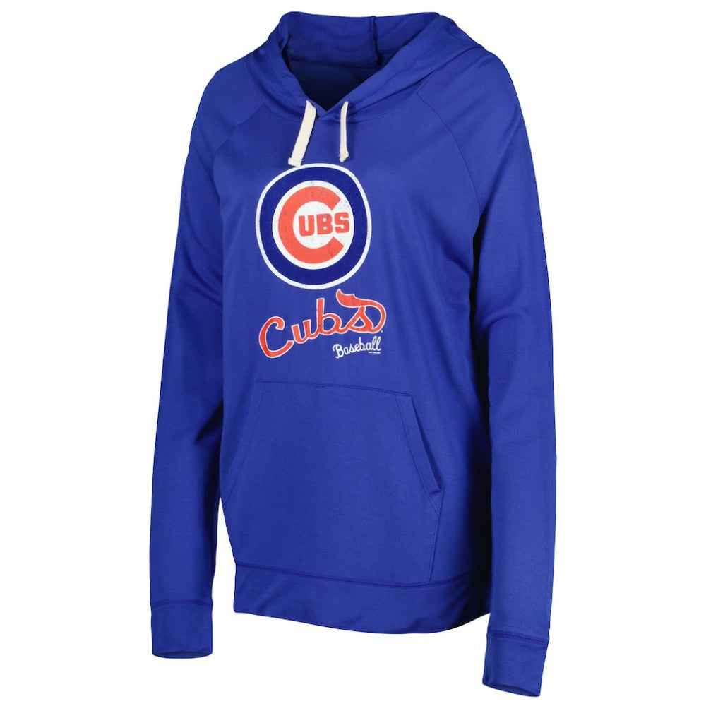 Chicago Cubs Touch Women's Pre-Game Raglan Pullover Hoodie On Sale