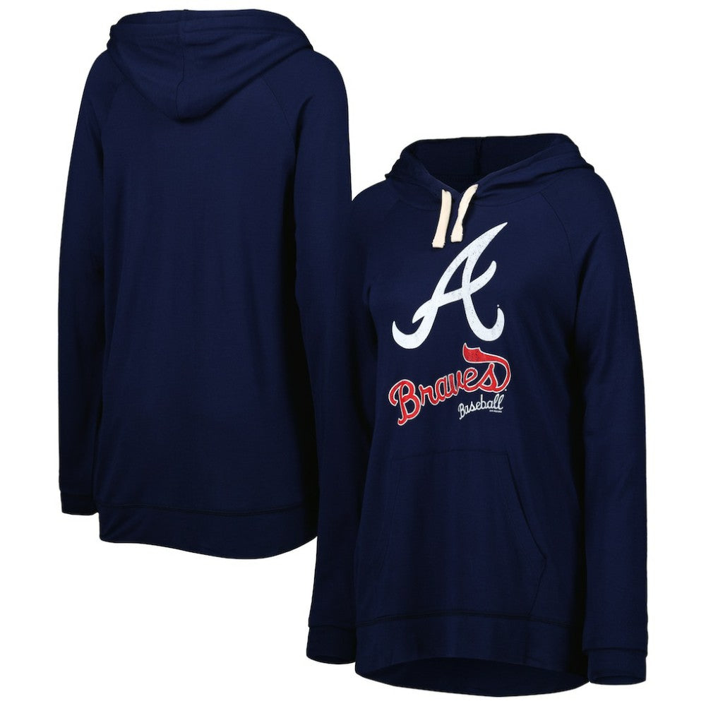 Atlanta Braves Touch Women's Pre-Game Raglan Pullover Hoodie On Sale