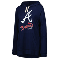 Atlanta Braves Touch Women's Pre-Game Raglan Pullover Hoodie On Sale