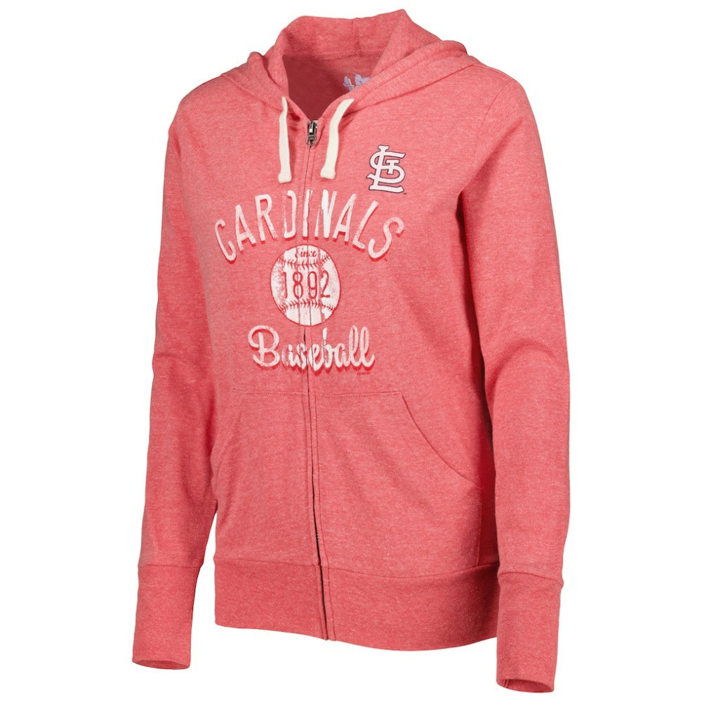 St. Louis Cardinals Touch Women's Training Camp Tri-Blend Lightweight Full-Zip Hoodie Near Me