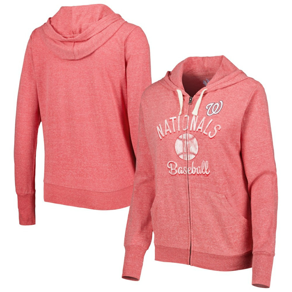 Washington Nationals Touch Women's Training Camp Tri-Blend Lightweight Full-Zip Hoodie Clearance