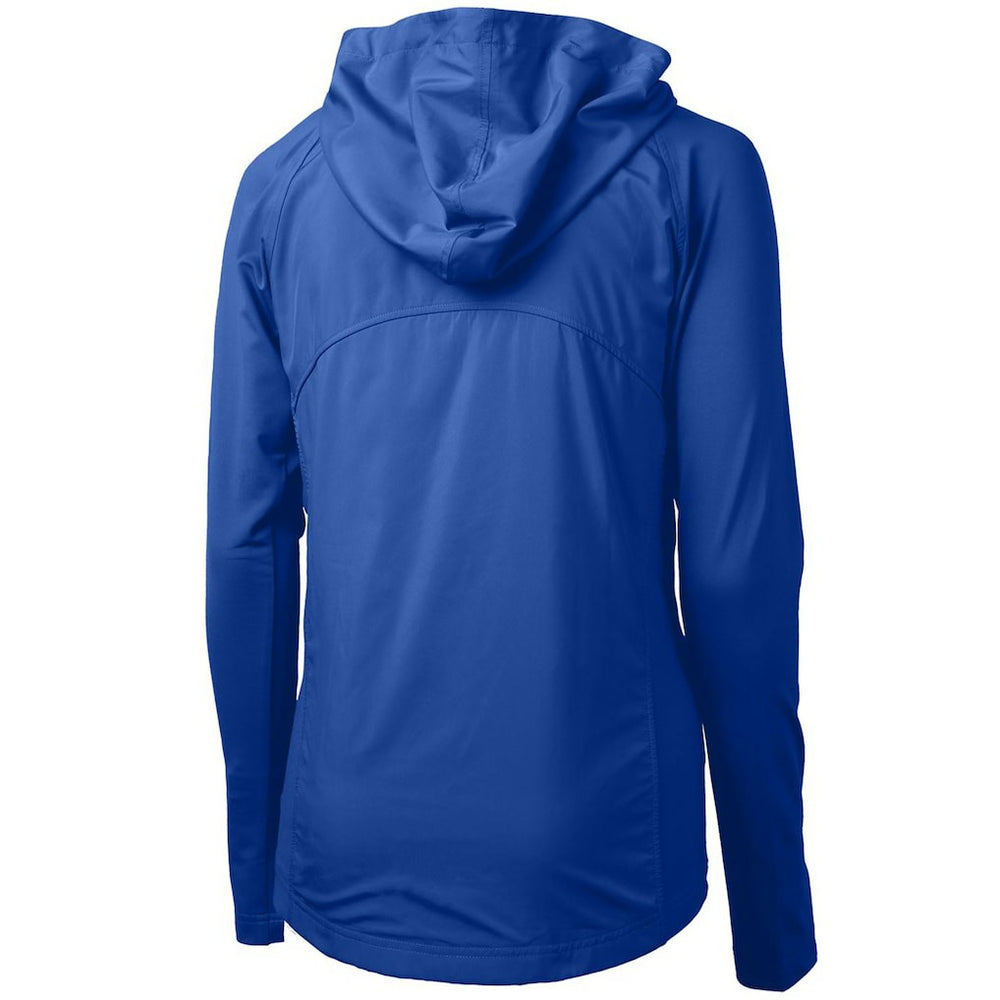 Seattle Seahawks Cutter & Buck Women's Throwback Logo Adapt Eco Knit Hybrid Recycled Full-Zip Hoodie Royal - NFL