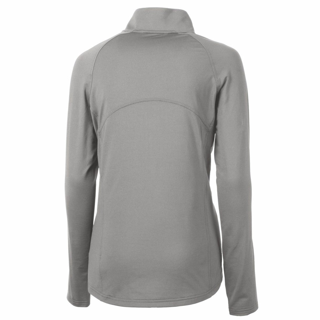Detroit Lions Cutter & Buck Women's Throwback Logo Adapt Eco Knit Stretch Recycled Half-Zip Pullover Top Gray - NFL