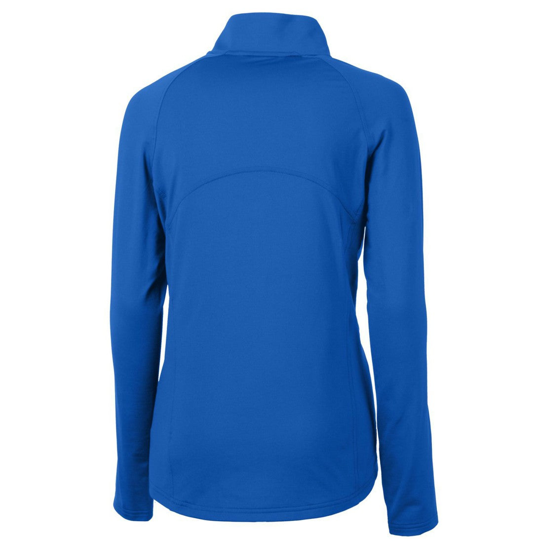Denver Broncos Cutter & Buck Women's Throwback Logo Adapt Eco Knit Stretch Recycled Half-Zip Pullover Top Royal - NFL