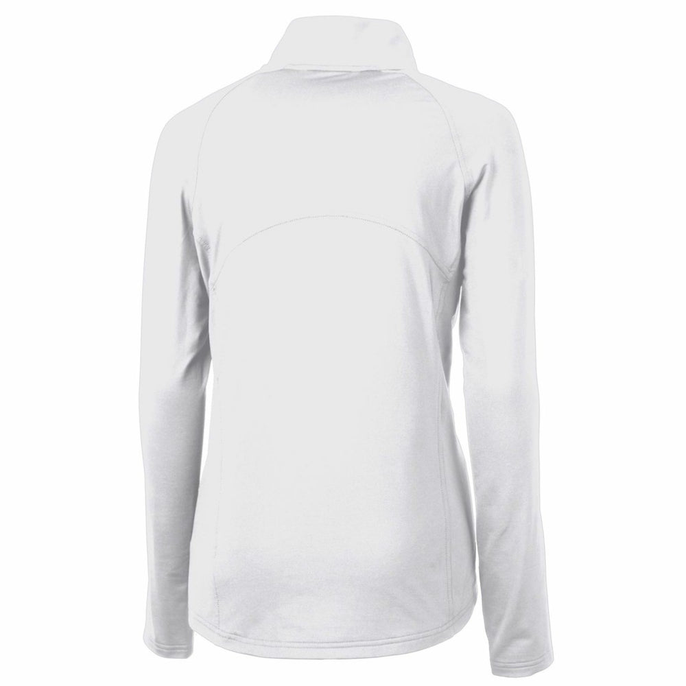Detroit Lions Cutter & Buck Women's Throwback Logo Adapt Eco Knit Stretch Recycled Half-Zip Pullover Top White - NFL