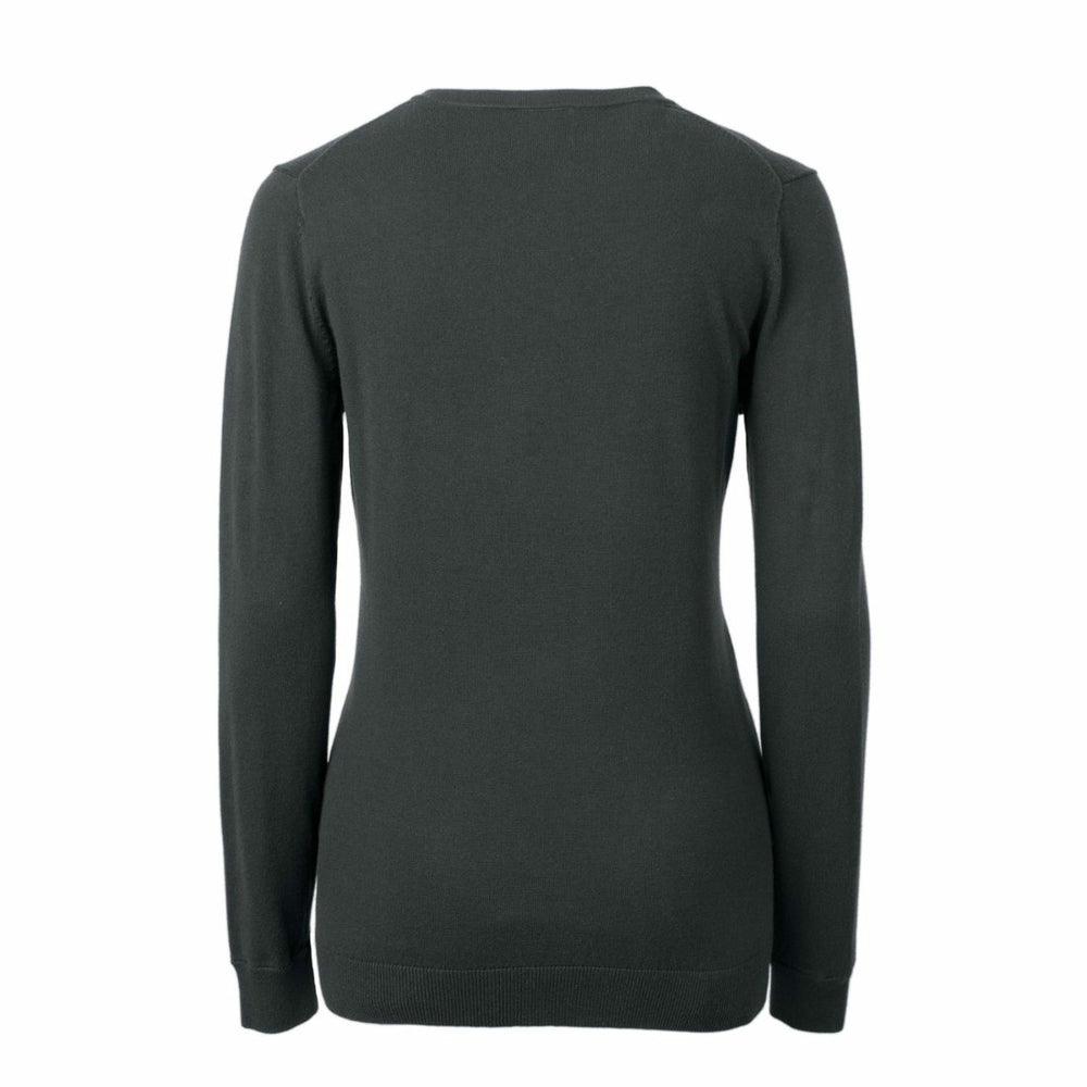 Detroit Lions Cutter & Buck Women's Throwback Logo Lakemont Tri-Blend V-Neck Sweater Heather Charcoal - NFL