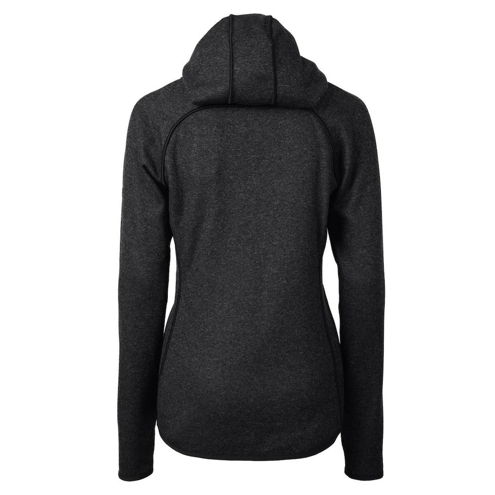 Denver Broncos Cutter & Buck Women's Throwback Logo Mainsail Full-Zip Jacket Heather Charcoal - NFL