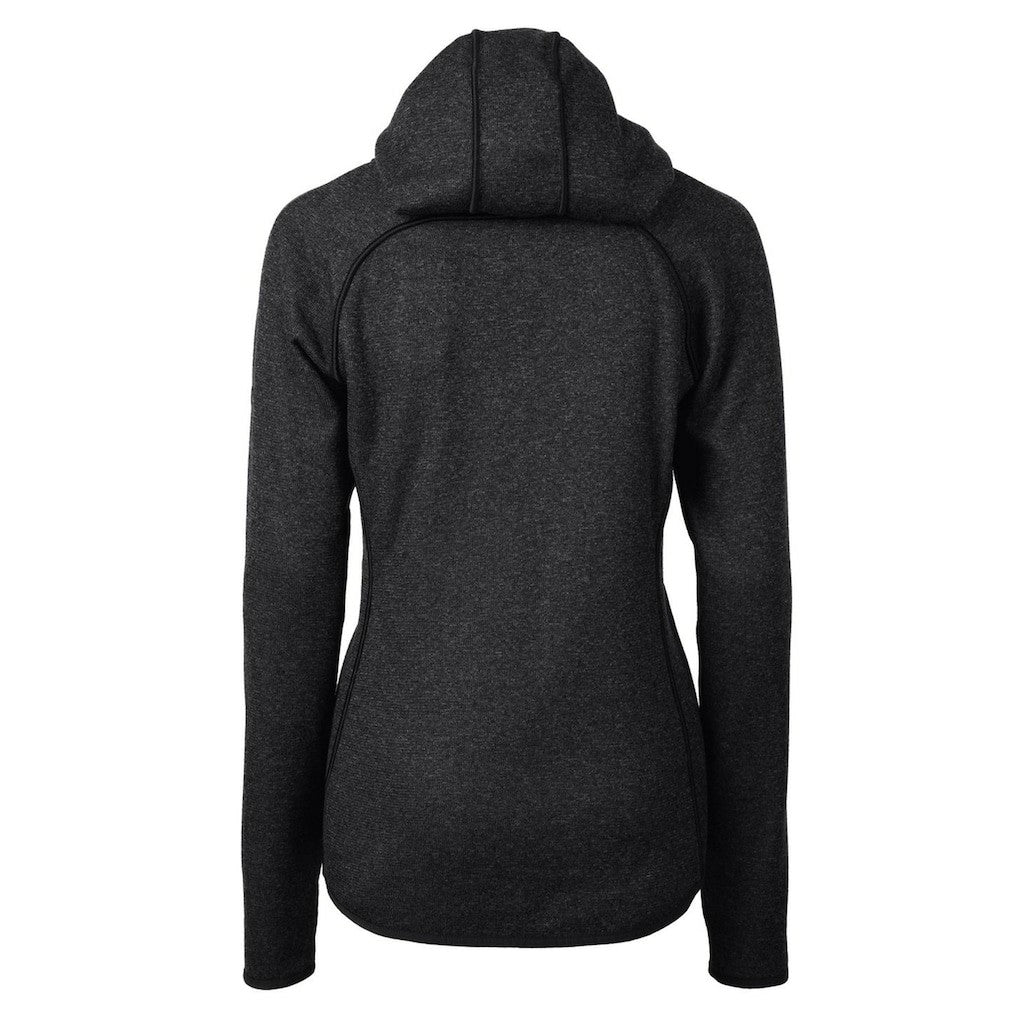 Buffalo Bills Cutter & Buck Women's Throwback Logo Mainsail Full-Zip Jacket Heather Charcoal - NFL