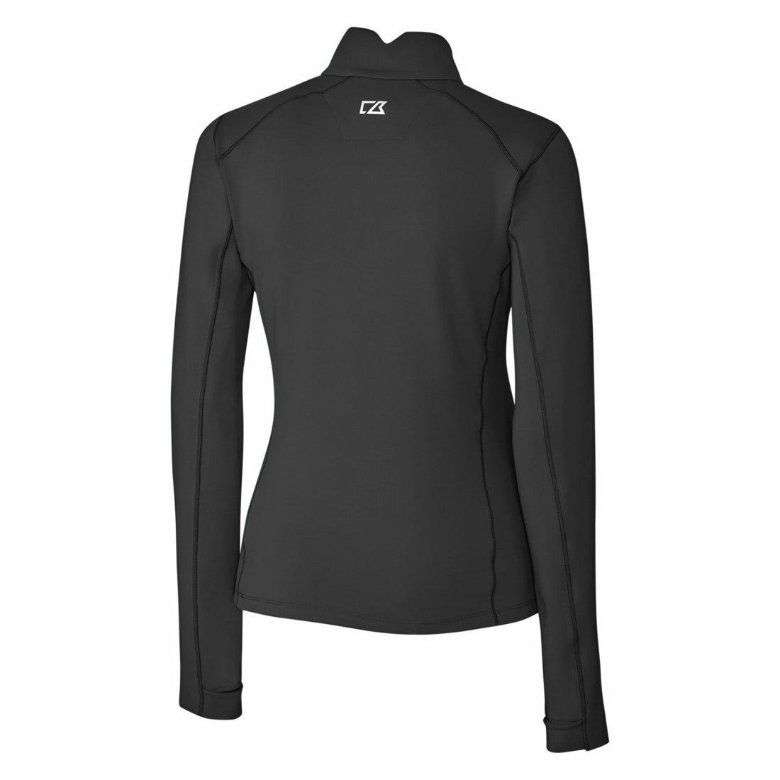 Detroit Lions Cutter & Buck Women's Throwback Logo Traverse Stretch Quarter-Zip Pullover Top Black - NFL