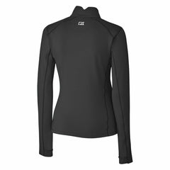 Detroit Lions Cutter & Buck Women's Throwback Logo Traverse Stretch Quarter-Zip Pullover Top Black - NFL