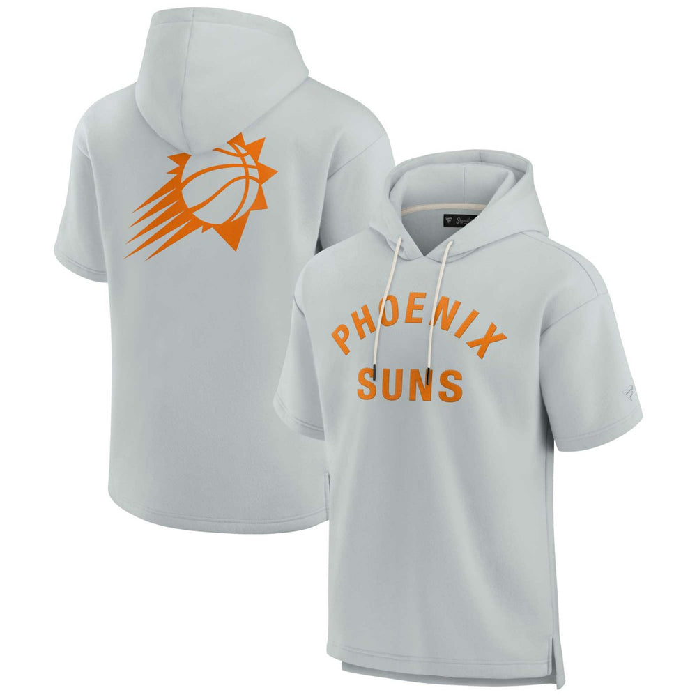 Fanatics - Phoenix Suns Unisex Elements Super Soft Fleece Short Sleeve Pullover Hoodie - Gray