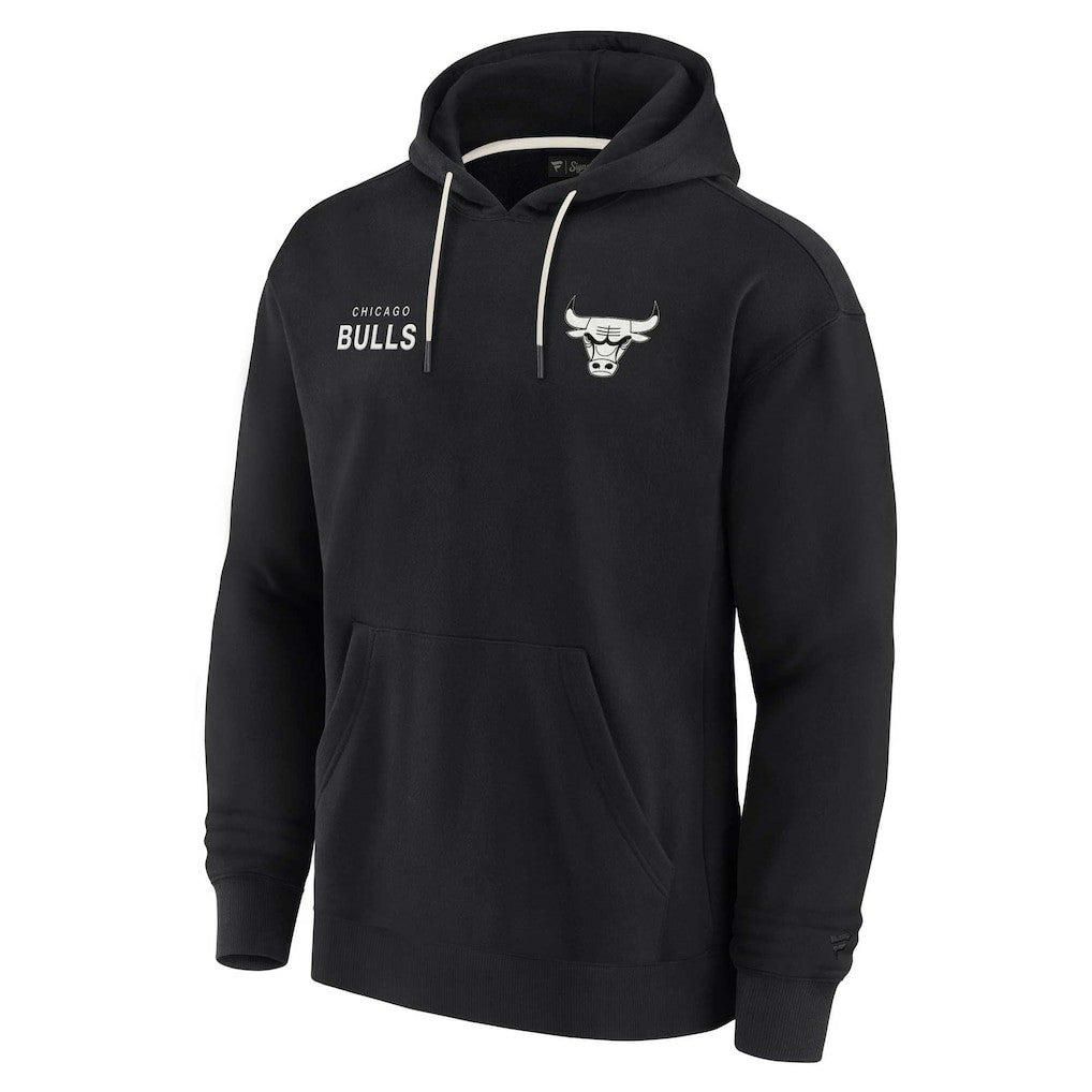 Fanatics - Chicago Bulls Unisex Elements Super Soft Fleece Pullover Hoodie - Black