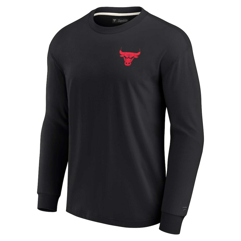Fanatics - Chicago Bulls Unisex Elements Super Soft Long Sleeve T-Shirt - Black