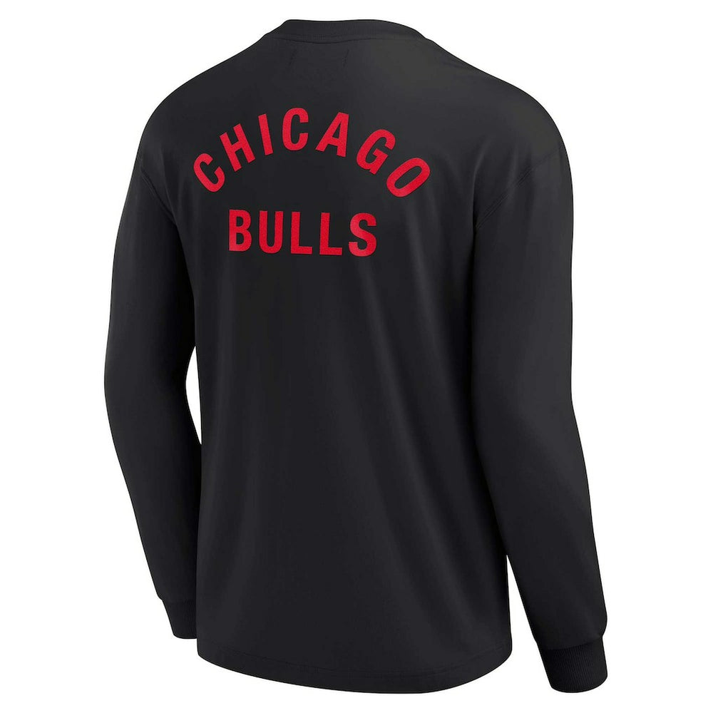 Fanatics - Chicago Bulls Unisex Elements Super Soft Long Sleeve T-Shirt - Black