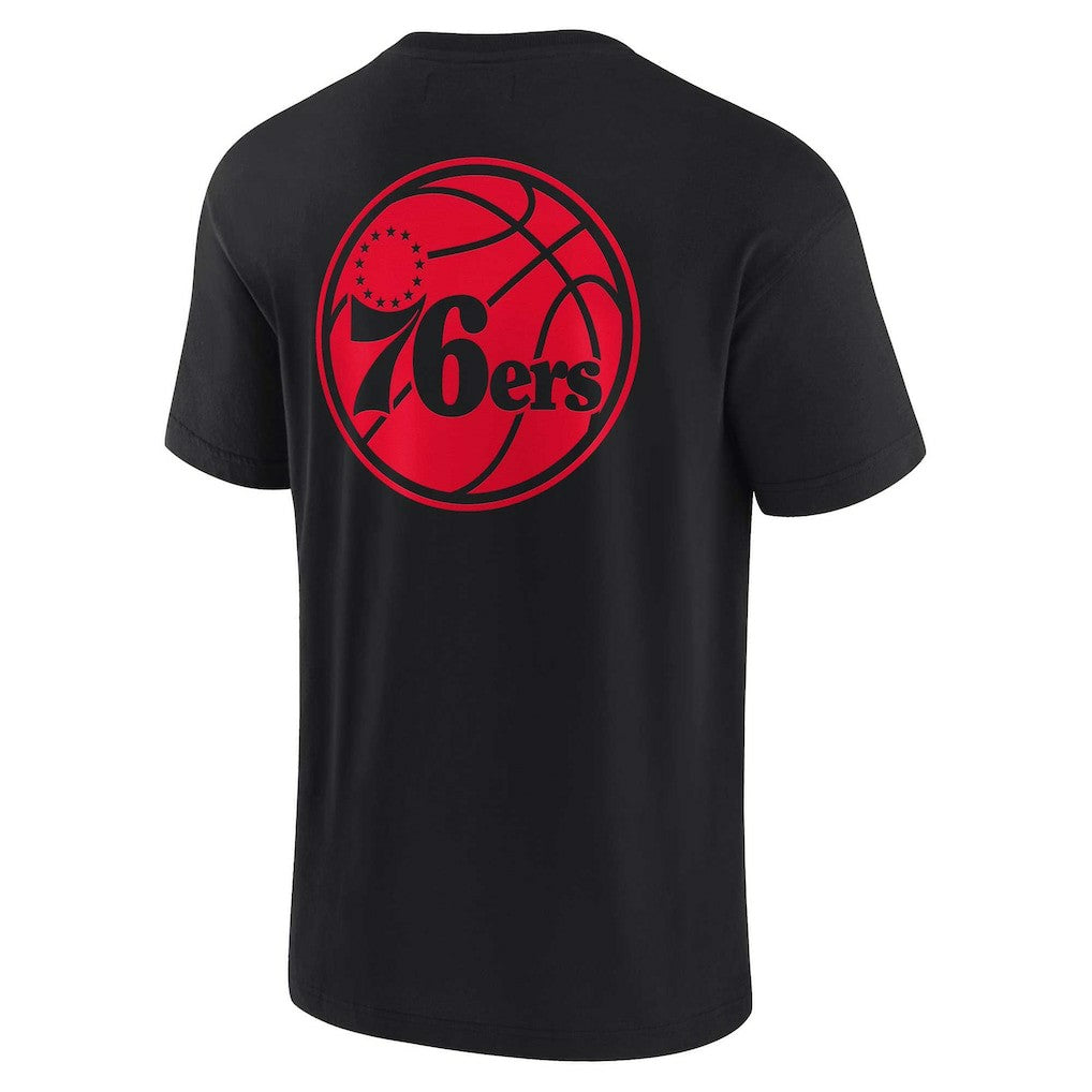 Fanatics - Philadelphia 76ers Unisex Elements Super Soft Short Sleeve T-Shirt - Black
