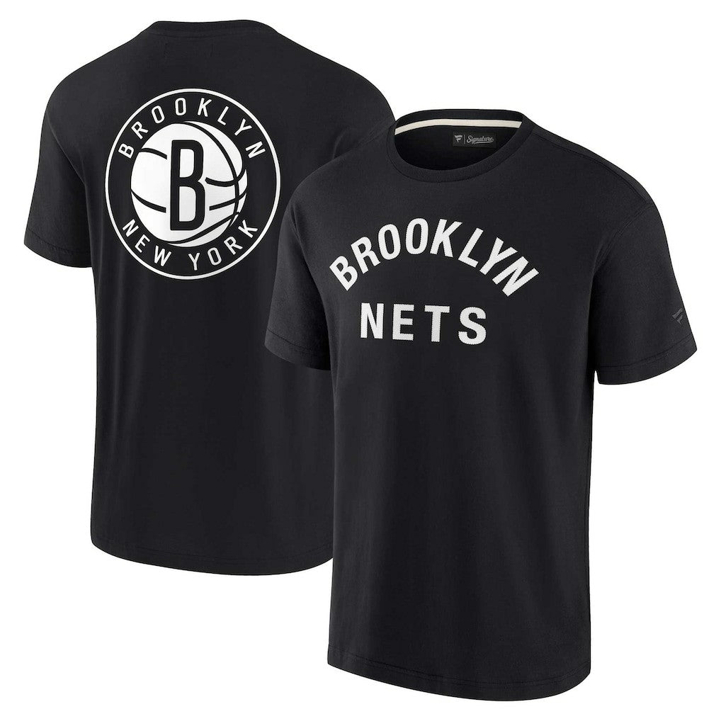 Fanatics - Brooklyn Nets Unisex Elements Super Soft Short Sleeve T-Shirt - Black